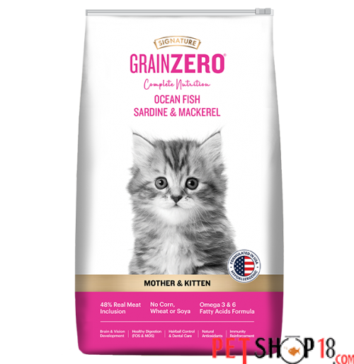 Signature Grainzero Mother And Kitten Food Ocean Fish 3 Kg